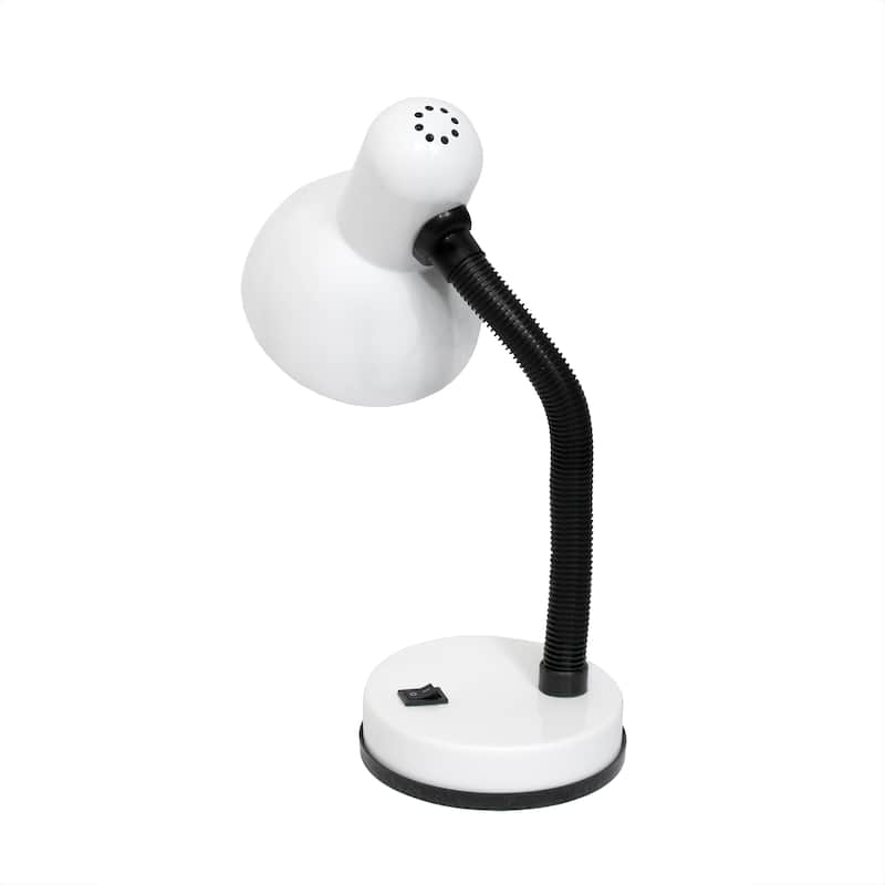 14.25" Metal Desk Task Lamp and Bowl Shade with Gooseneck