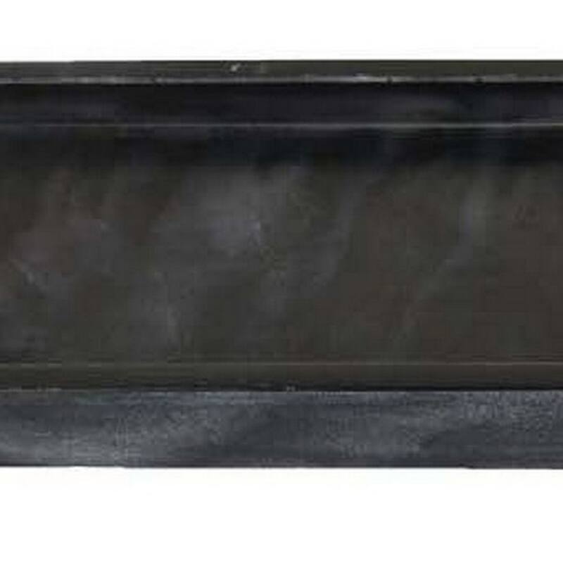 Decorative Accent Tray, 18 Inch Rectangular, Black Marble