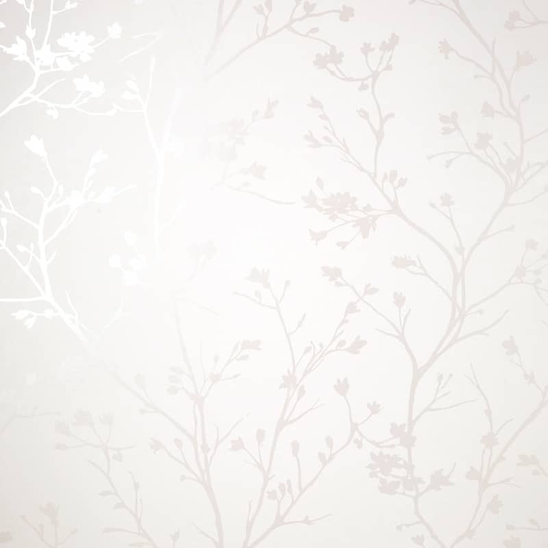 Fine Decor Cosima White Sprig Wallpaper