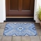 preview thumbnail 53 of 127, Machine Washable Indoor/ Outdoor Global Boho Chantille Rug Blue - 1'8" x 2'6"