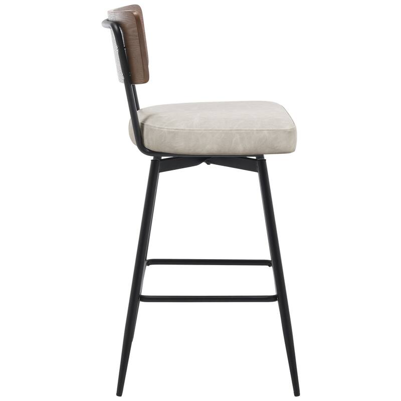 26"/ 29" Faux Leather Swivel Counter/ Bar Stools Set of 2/3
