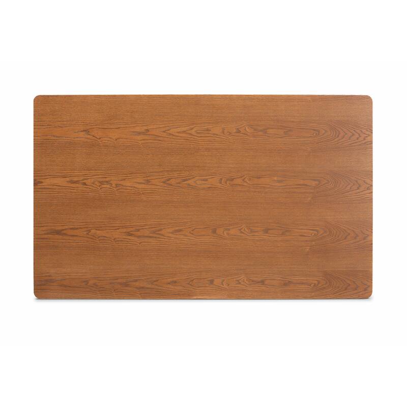 Sahar Walnut Brown Finished Wood Dining Table