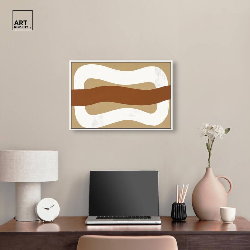 Minimal Wavy I Canvas by Art Remedy