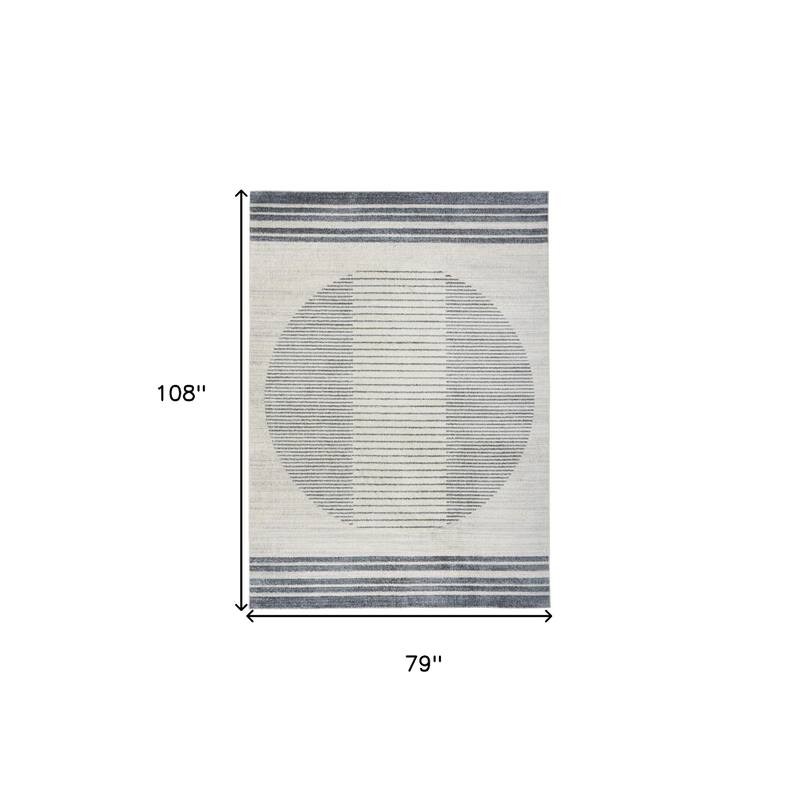 HomeRoots Geometric Modern Rectangle Area Rug