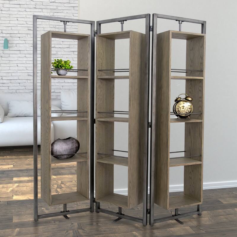 Yosemite Home Decor Arlo 75 x 64 Rotating Shelving Unit - 64 x 9.8 x 75