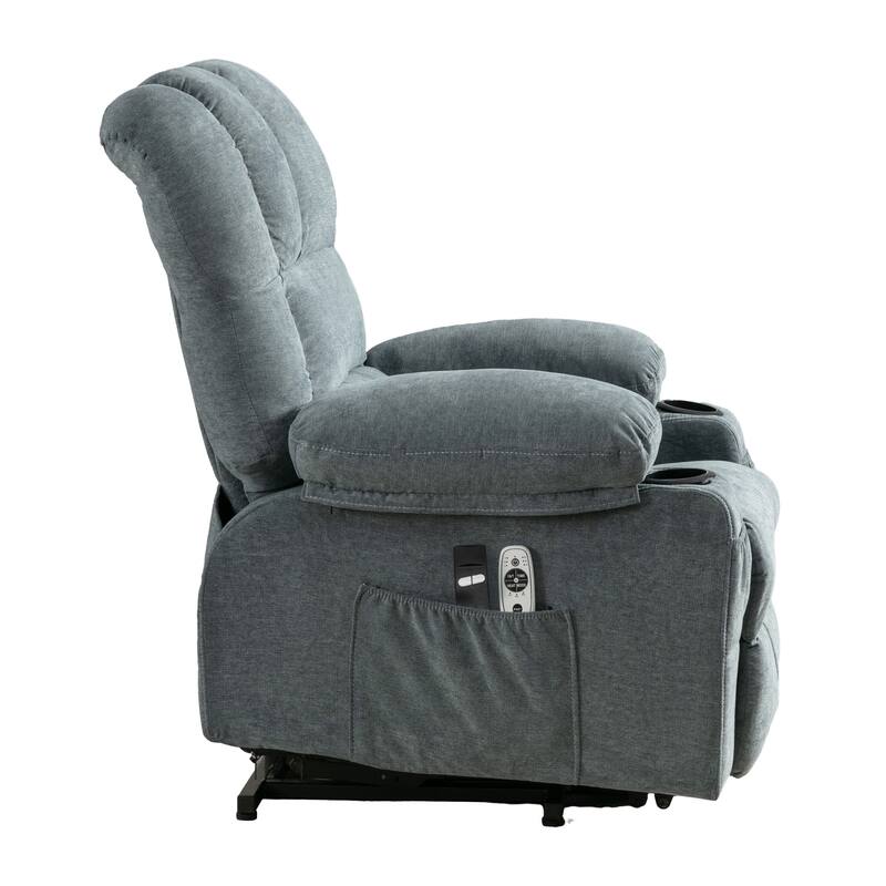 Power Electric massage lift lounge chair, suitable for the elderly, with heating and vibration functions, with USB