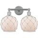 Option Polished Chrome / White Glass with White Rope