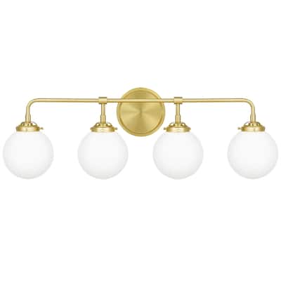 Landry 4-Light Bathroom Vanity Light in Satin Brass