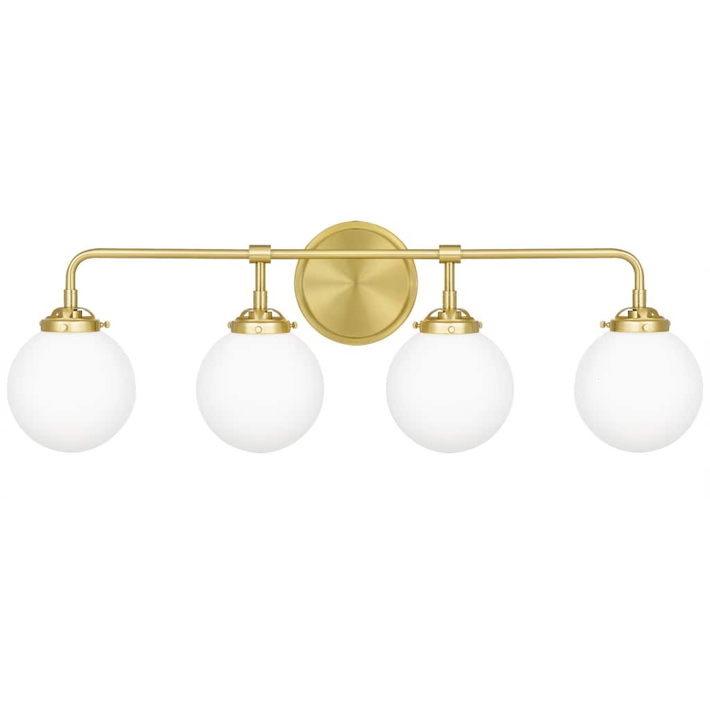 Landry 4-Light Bathroom Vanity Light in Satin Brass