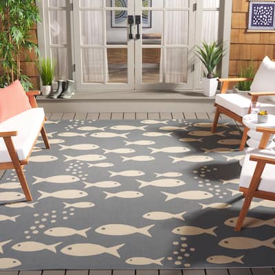 SAFAVIEH Courtyard Illa Indoor/ Outdoor Waterproof Patio Backyard Rug
