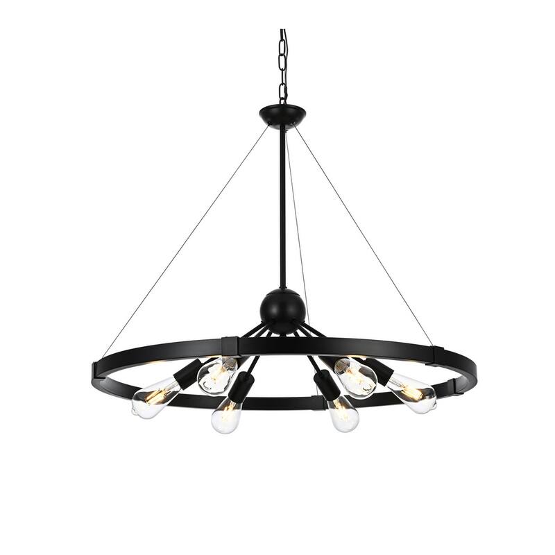 Elegant Lighting LD746D32 Thora 6 Light 32" Wide Suspension Pendant