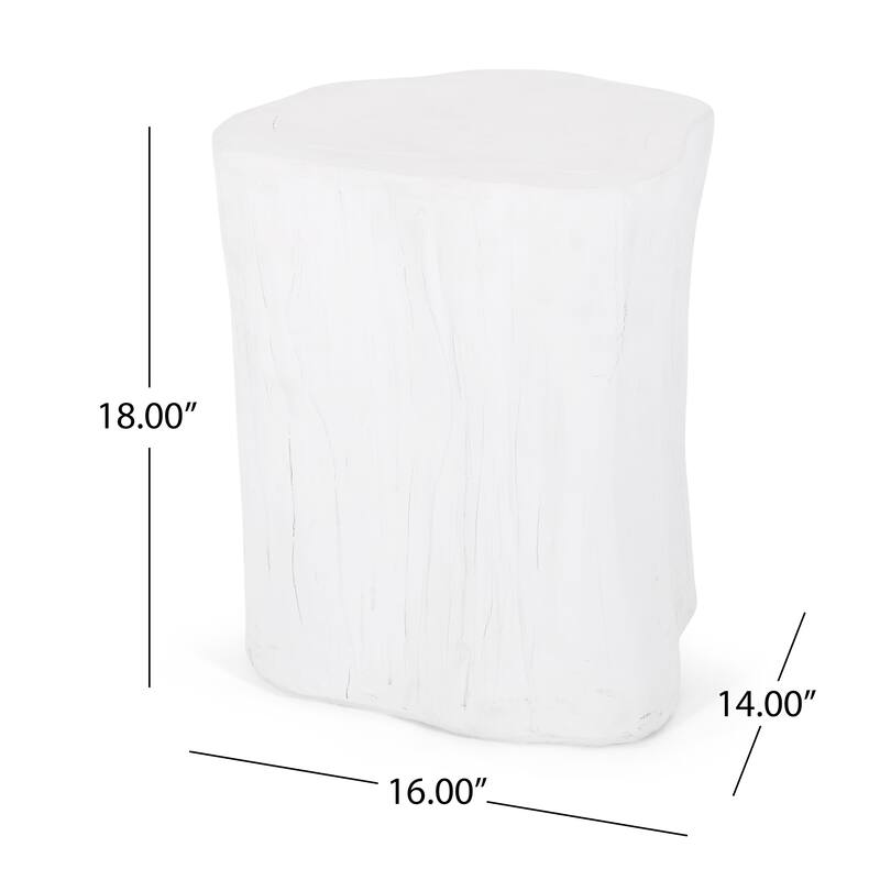 Outdoor Lightweight Concrete Side Table by Christopher Knight Home
