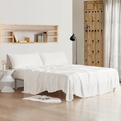 Dark Sky Reserve® - Bamboo Linen Sheet Set - Portugal Made - Pure White