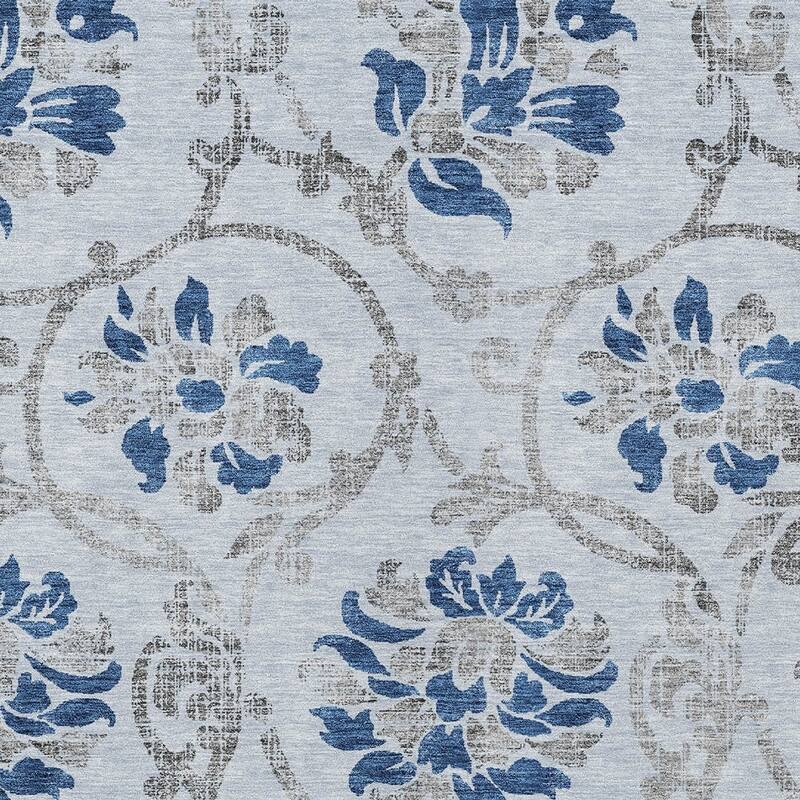 HomeRoots Floral Traditional Rectangle Outdoor Rug