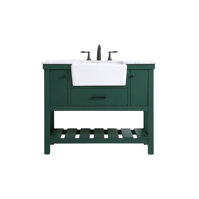 Elegant Lighting VF60142 Clement 42" Free Standing Single Basin Vanity