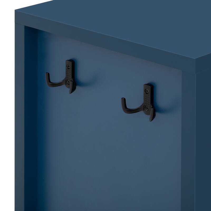 Modern Wave-Pattern Sideboard Storage Cabinet with 3 Drawers and Hooks