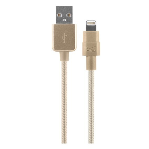 Verizon Braided Lightning Charge and Sync Cable for Apple iPhone 7, 6, 5, iPad A
