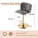 preview thumbnail 51 of 76, Upholstered Adjusatble Swivel Bar Stools Set of 2