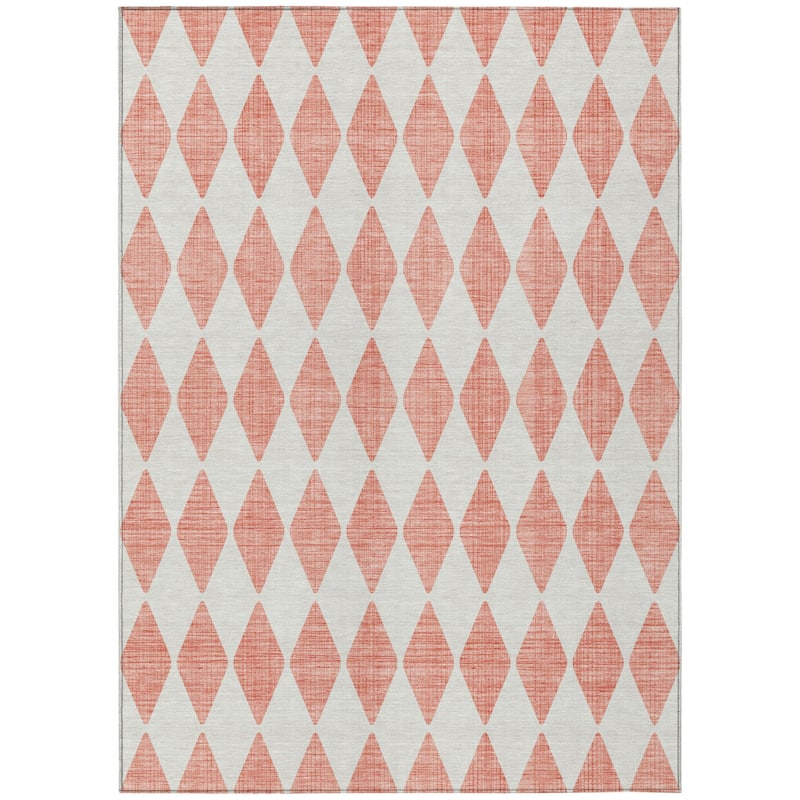 HomeRoots Geometric Transitional Rectangle Outdoor Rug