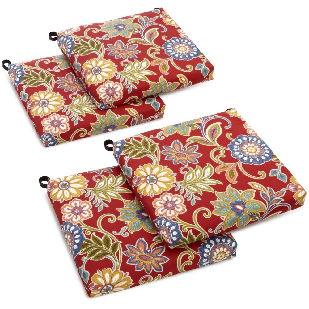 20-inch by 19-inch Indoor/Outdoor Chair Cushions (Set of 4) - 20 x 19