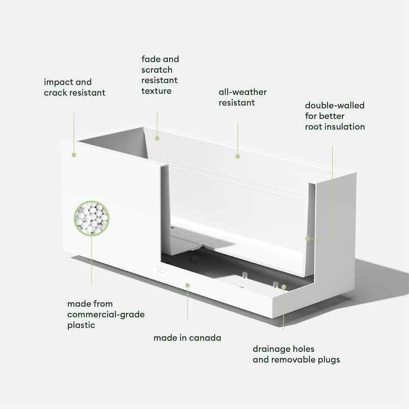 Block Series Long Box Planter