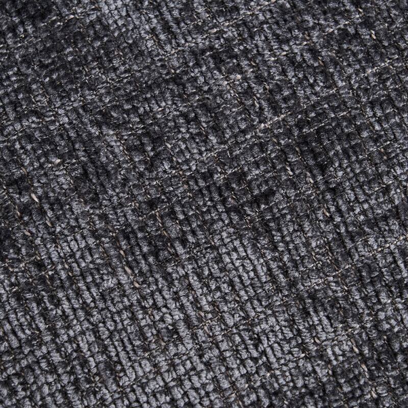 Bean Bag Lazy Sofa with Ultra Soft Chenille Cover,Round Bean Bag,Indoor & Outdoor - Black