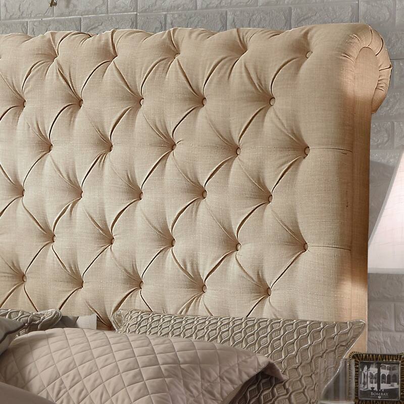 Vesta Chesterfield Tufted Upholstered Low Profile Standard Bed By Moser Bay
