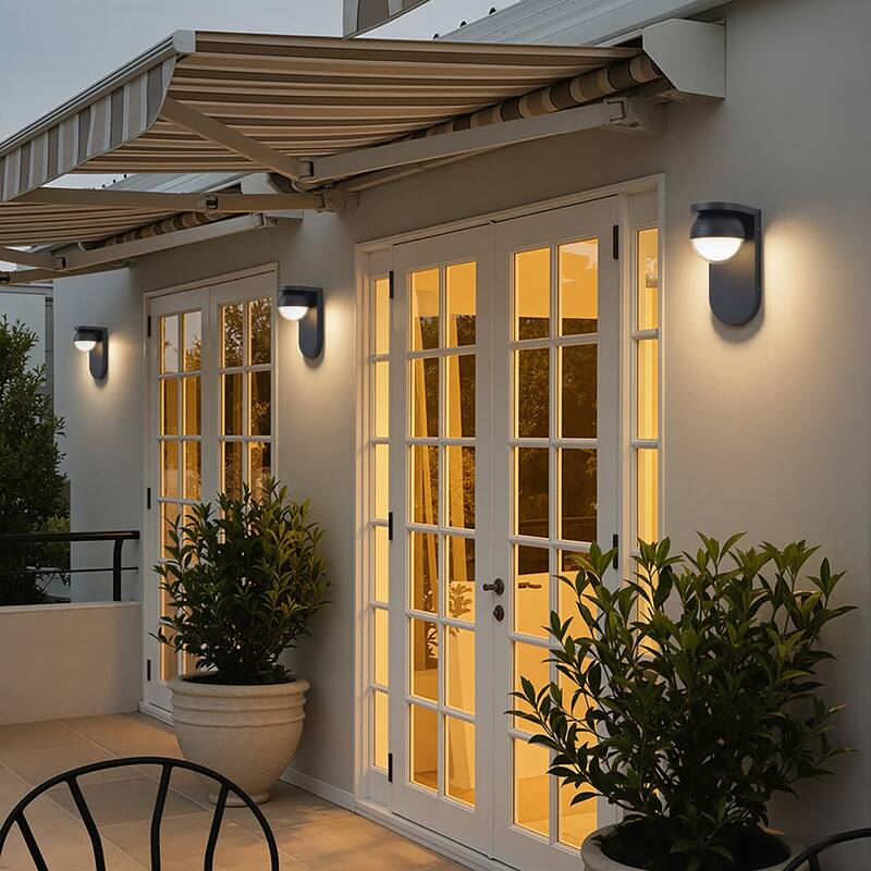 C Cattleya 3000K Integrated LED Alumi9num Outdoor Wall Sconce