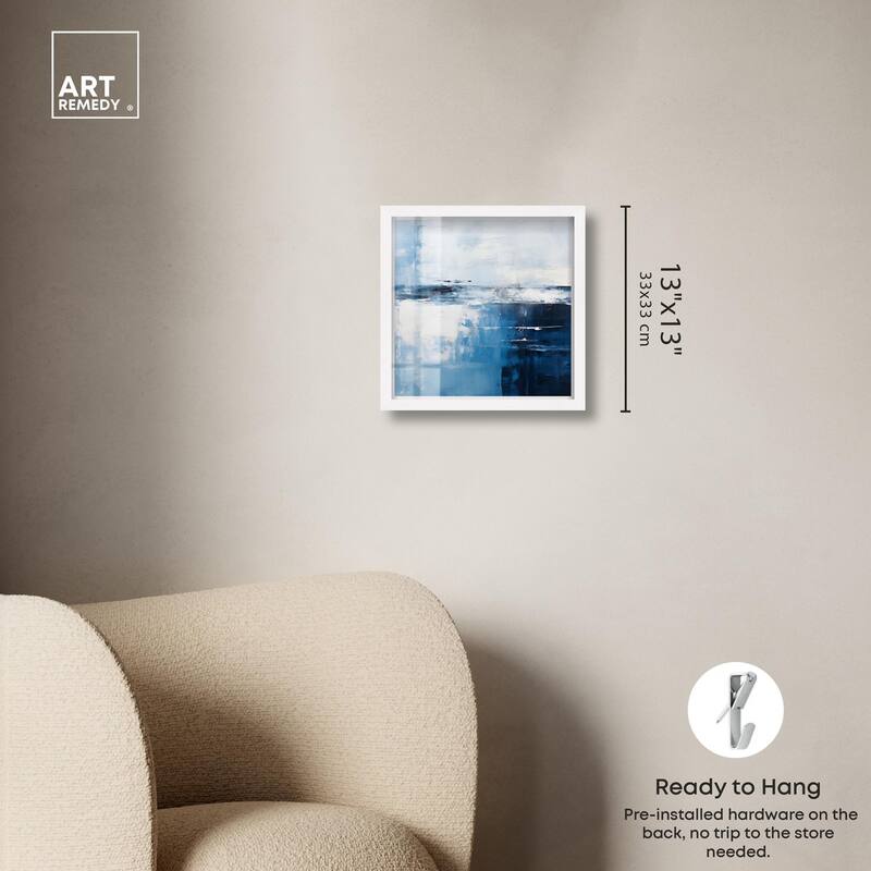 Layers of Blue Shadowbox by Art Remedy