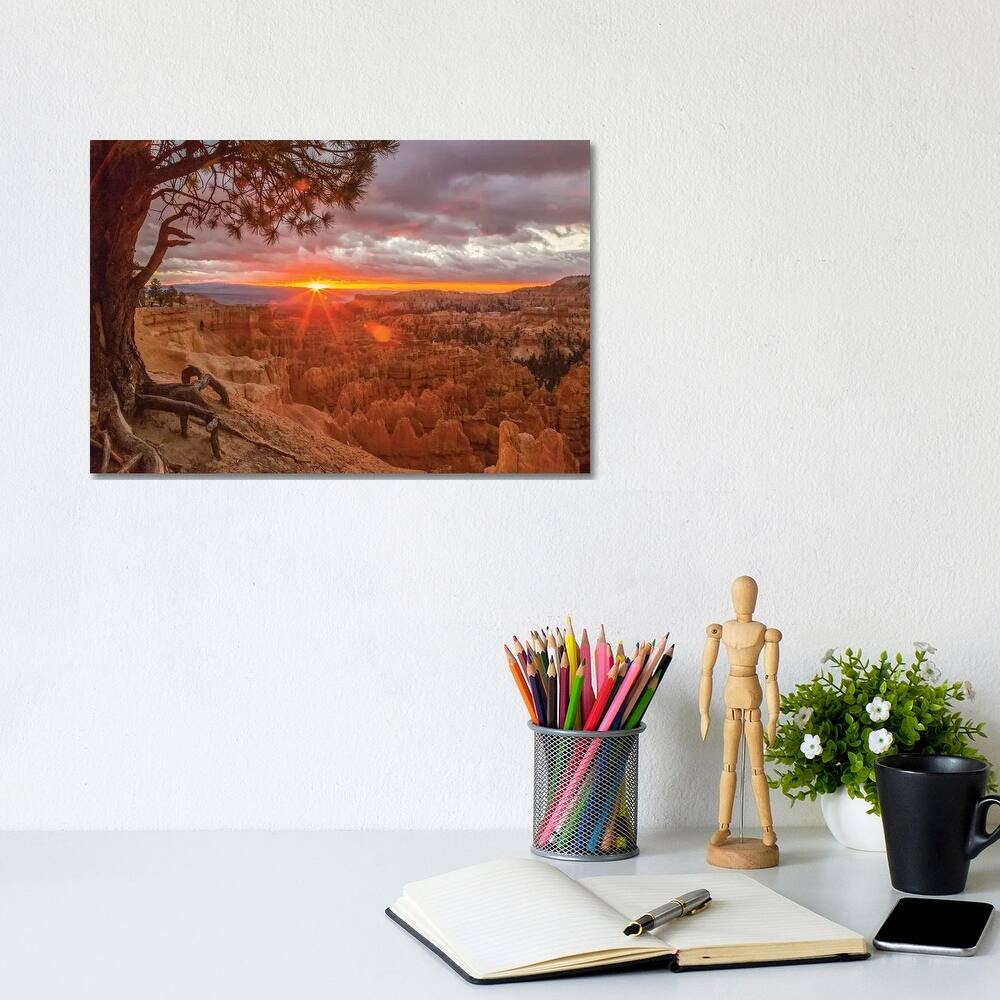 iCanvas "USA, Utah, Bryce Canyon National Park. Sunrise on canyon." by Jaynes Gallery Canvas Print