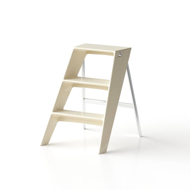 Home Folding Ladder Frame Indoor Multi-Functional Thick Folding Ladder Stool Simple Creative Anti-Slip Plastic Edge