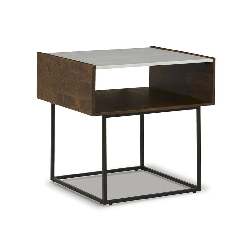 Rusitori Rectangular End Table - 24"W x 22"D x 25"H