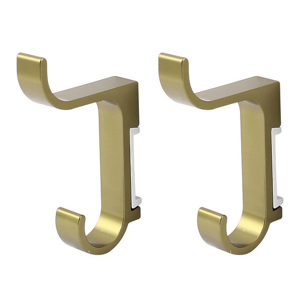 Bathroom Clothes Bath Towel Wall Mount Aluminum Hanging Hook Hanger 2 Pcs