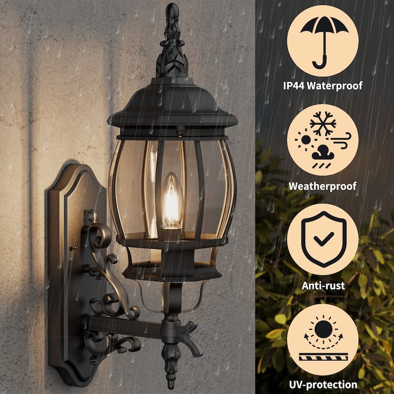 Outdoor 1/3 Light Waterproof Aluminum Wall Light