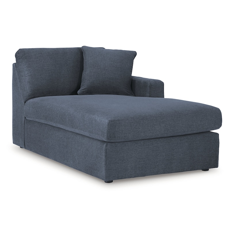 Signature Design by Ashley Modmax Blue 3-Piece Sectional with Chaise - 109" W x 68" D x 36" H