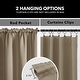 preview thumbnail 17 of 82, Deconovo 2-Pack Thermal Room Darkening Rod Pocket Curtains