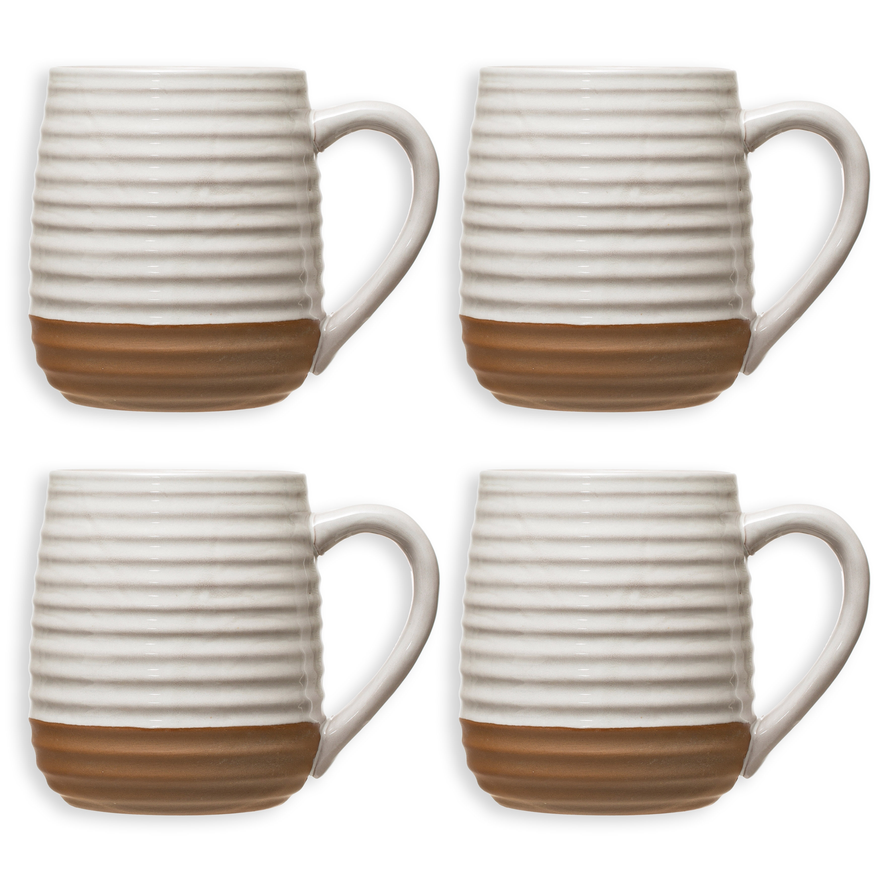https://ak1.ostkcdn.com/images/products/is/images/direct/eed11b94dccc033907ffe760220c22d2426c4449/Rustic-Stoneware-Mugs-with-White-Ribbed-Design%2C-Set-of-4.jpg