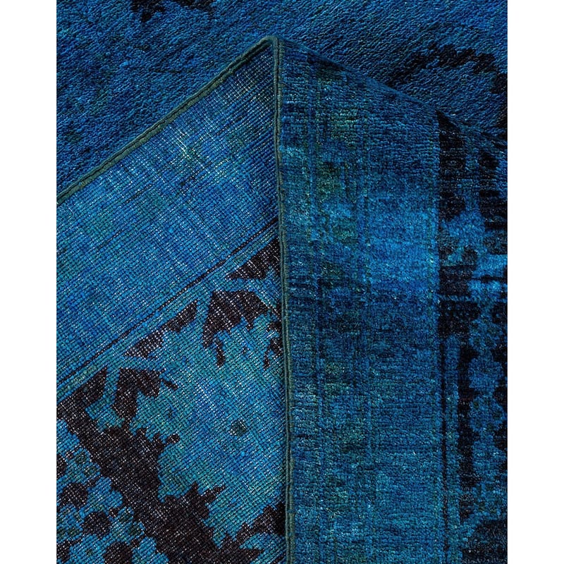 Vibrance, One-of-a-Kind Handmade Area Rug - Blue, 8' 2" x 10' 6" - 8' 2" x 10' 6"