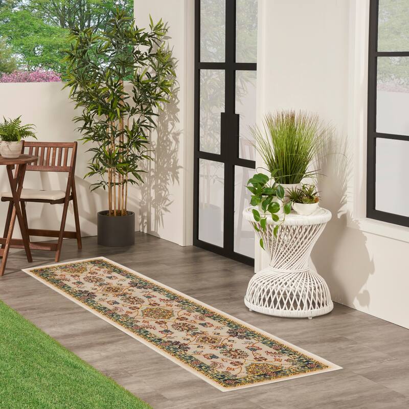 Nourison Sandy Indoor/Outdoor Persian Area Rug