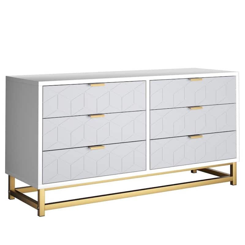 Dresser for Bedroom with 6 Drawer