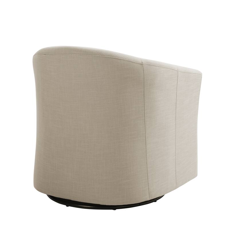 Swivel Accent Chair with Metal Base - 30.7"W x 29.9"H x 27.5"D