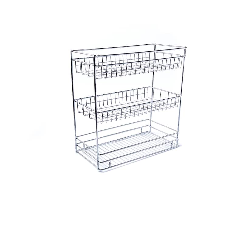 Kitchen Cabinet pull Out Basket 3 tier sliding organizer - N/A