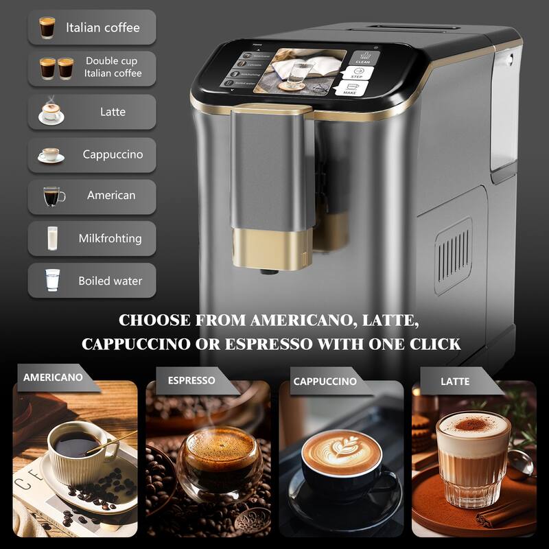 Fully Automatic Espresso Machine, 20 Bar, 1350W