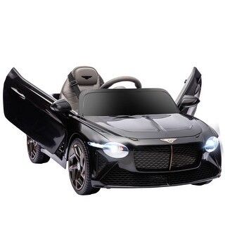 12V Bentley Bacalar Kids Electric Ride-On Car with Remote, Butterfly Doors, MP3, and Safety Suspension for Ages 3-6