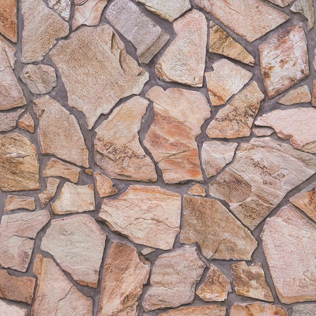 Galerie Wallcoverings Bricks and More Collection Claystone Brick Effect Matte Finish Vinyl on Non-woven Wallpaper Roll