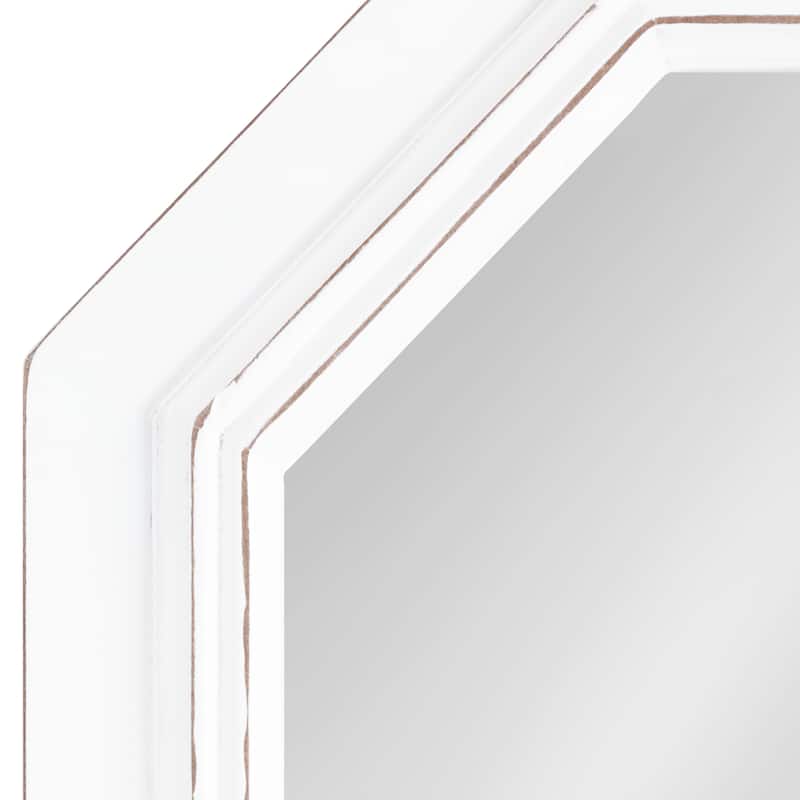 Kate and Laurel Palmer Wood Octagon Wall Mirror - 28x36