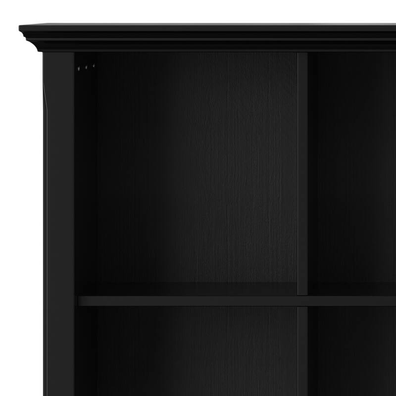 WYNDENHALL Normandy SOLID WOOD 57 inch Transitional 8 Cube Storage Sofa Table - 57"w x 15.75"d x 33"h