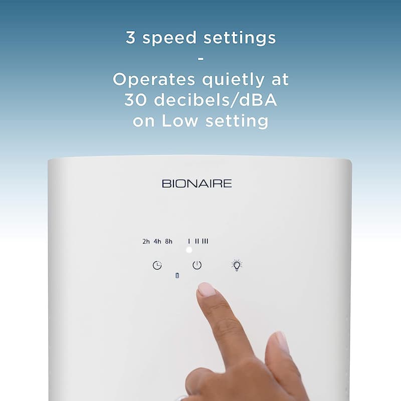 Bionaire 360 True HEPA 3 Stage Filter Air Purifier with Nightlight