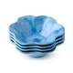 preview thumbnail 2 of 2, Certified International Wildflower Blue 3-D Floral Set of 4 AP Bowl 7.5" (300 grams) - 7.50"W x 7.50"D x 2.00"H