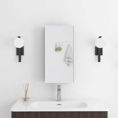 Rectangular Aluminum Medicine Cabinet with Mirror